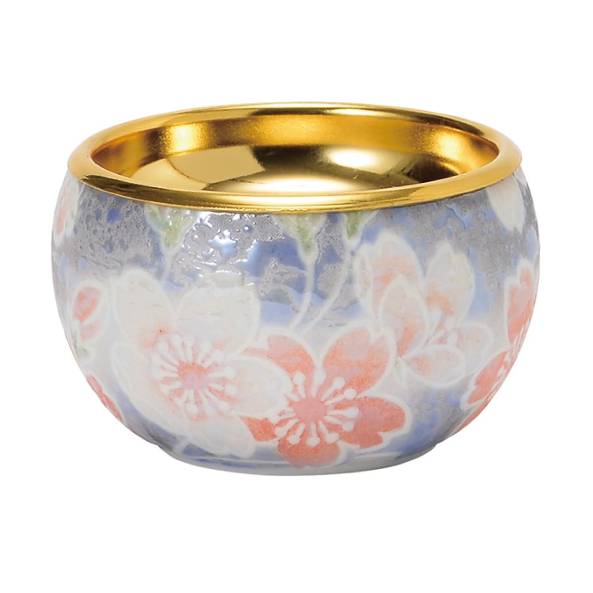 

Sunmany Buddhist Altar Rice Bowl, Single Item, Authentic Arita Ware, Made in Japan, Stylish and Inspired by Interior Decor, Amane Miyabi Sakura Blue,