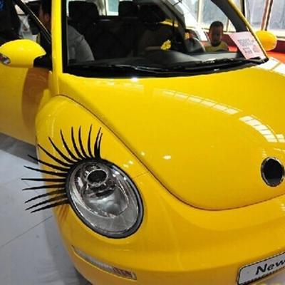 Autoscheinwerfer Charmant formbare falsche Wimpern Autoaufkleber Individuelle Dekoration Lustiger Aufkleber Autoaußenmodifikation