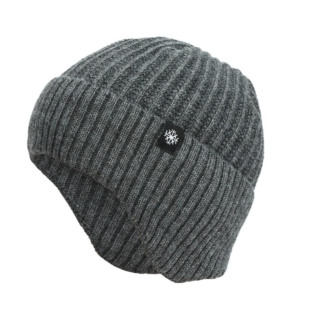 Hat Winter Warm Ear Hat Thickened Knitted Hat Plush Wool Hat