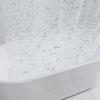 Waterproof Bathroom Shower Curtain Transparent Bathroom Curtain with Hooks Thickened Bathing Sheer Wide Bath Curtain