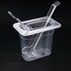 5Pcs Clear Plastic Long Handle Mini Ladles For Sauces Dressings Soup Large Capacity Party Catering Supplies