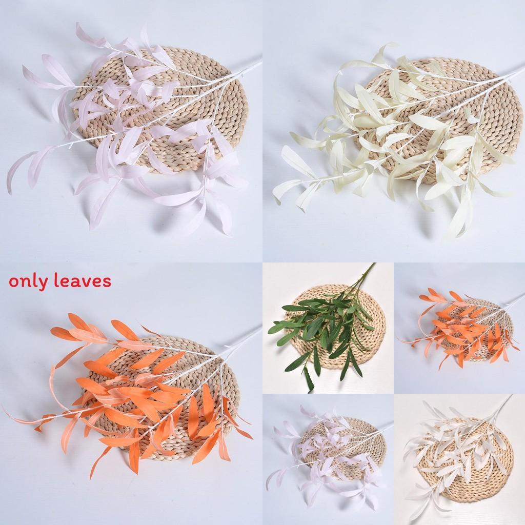 Realistic Olive Leaf Artificial Greenery With Pouring Craft For Wedding Home And Outdoor Decor