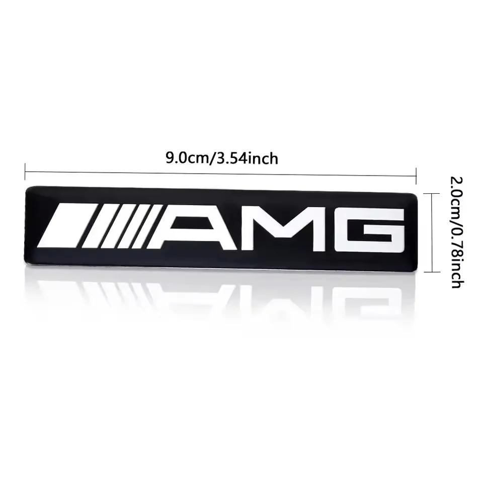3D Aluminum Car Body Trunk Decoration Badge Sticker Auto Accessories AMG W108 W124 W126 W140 CLE A B C D Class For Mercedes Benz