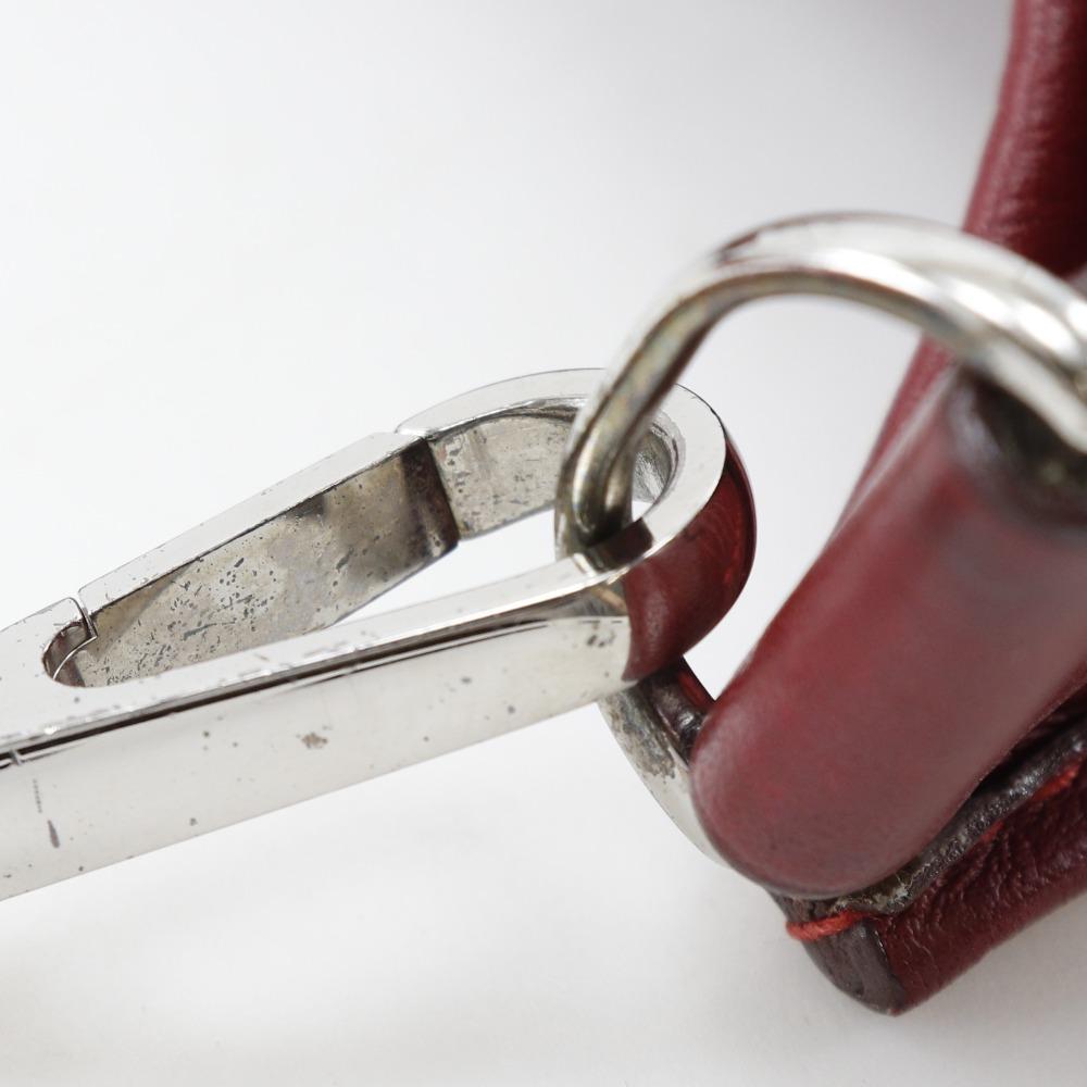 Hermes Evelyn 2 PM Schultertasche Rot/Silberne Hardware Taurillon Clemence Damen Gebraucht