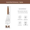 Acacia Wood Kitchen Gadget Set: Peeler, Can Opener, Egg Beater, Pizza Cutter, Cheese Shovel