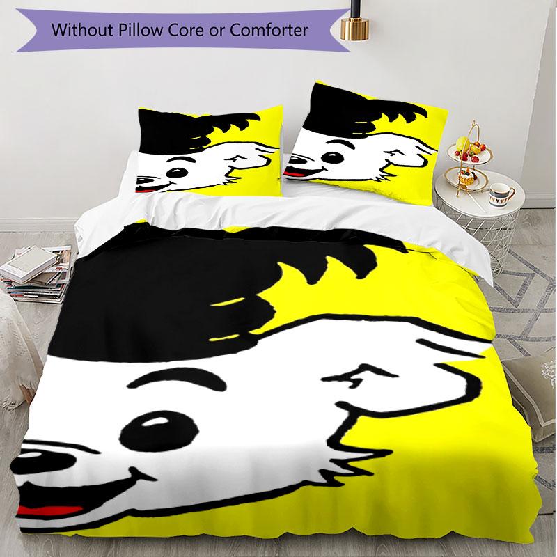 3pcs Duvet Cover Set (1*Duvet Cover + 2*Pillowcase, Without Core), Bamse Print Soft All‑Season Bedding Set, Home Bedroom Decor Gift