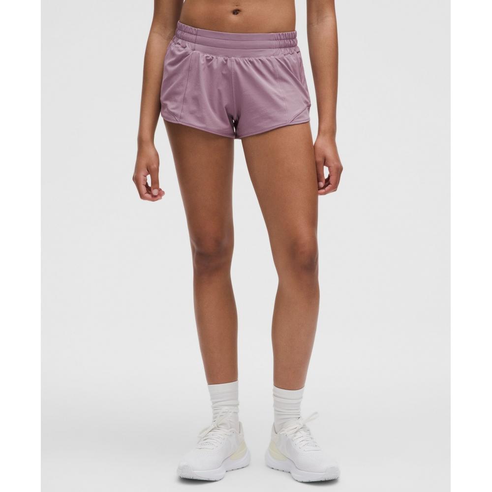 

Lululemon Hotty Hot Low Rise Lined Short 2.5 Lavender Lux 8/2.5
