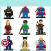 Conjunto de Blocos de Construção de Super-Heróis com Homem de Ferro Capitão América Wolverine Homem-Aranha e Mais!