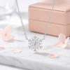 Choker Snowflake Necklace Zircon Snowflower Crystal Necklace Women's Collarbone Chain  Party
