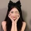 2025 Black Bow Headband: Women's High-End Versatile Hair Accessory for Face Washing & Going Out