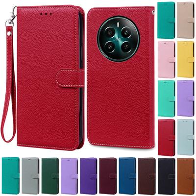 Für Realme 12 Fall Realme 12 Plus Fall Brieftasche Flip Leder Fall Für Realme 12 Pro Plus 5G Fall Realme 12X Abdeckung Coque Fundas