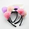 Plüsch-Haarreifen Katzenohren-Haarband für Damen Mädchen Großes Haarballen-Haarband Diadem Party-Haarband Haarschmuck Panda-Ohr