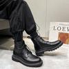 Year Zipper Martin Boots Men'S Short Boots Tooling Fleece Warm Men'S Boots M11-T