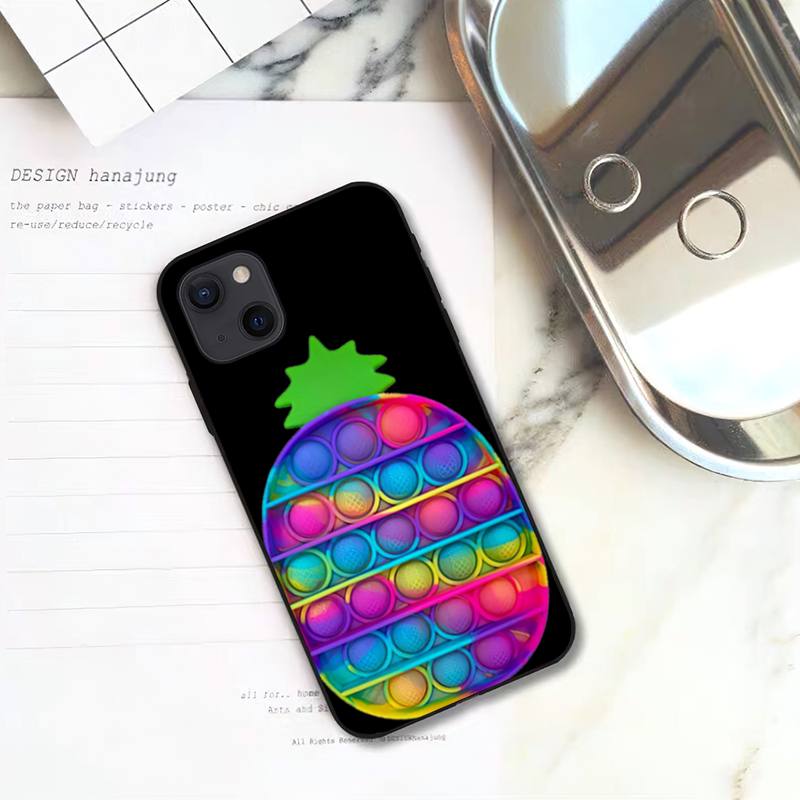 

Чехол для телефона RUICHI Pop Fidget Reliver Stress Toys Rainbow для iPhone 11 12 Mini 13 Pro XS Max X 8 7 6s Plus 5 SE XR Shell iPhoneXR