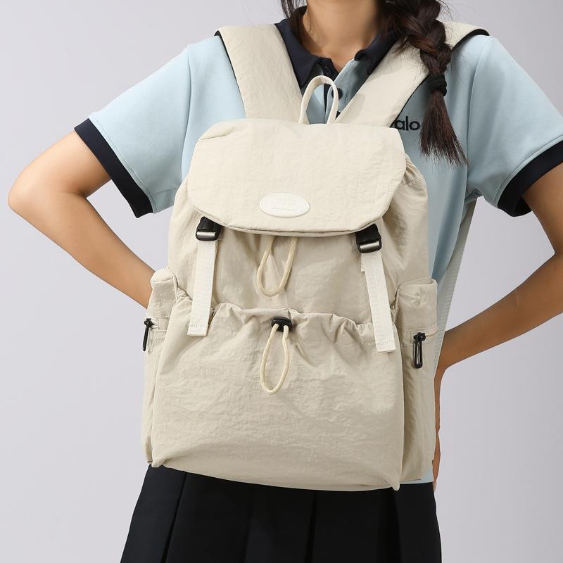 Lightweight backpack women s outdoor camping hiking bag versatile simple casual backpack men and women the same style хаки