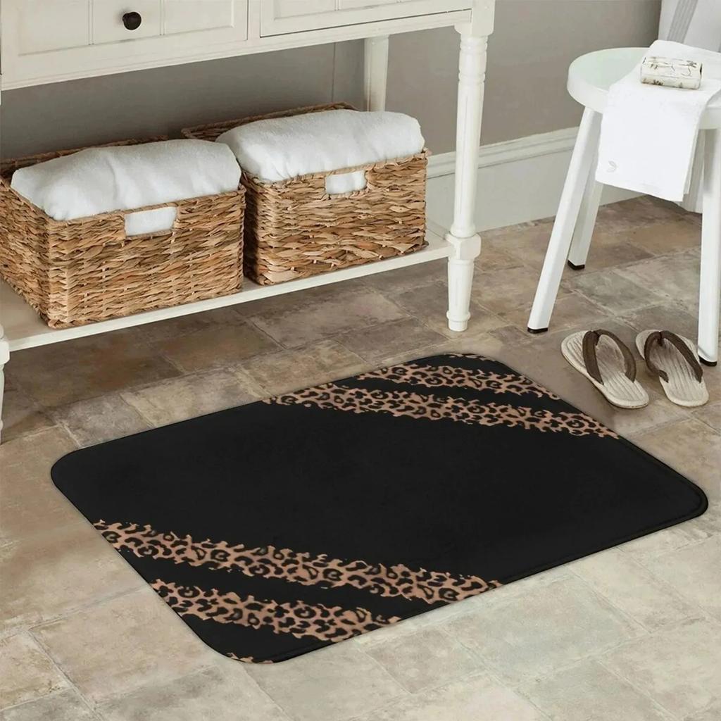 1PC Pure Yellow Pattern Door Mats Kitchen Rugs Non-Slip Pop design Living room Rug Bath Mat Carpet for Home Sink Laundry Decor