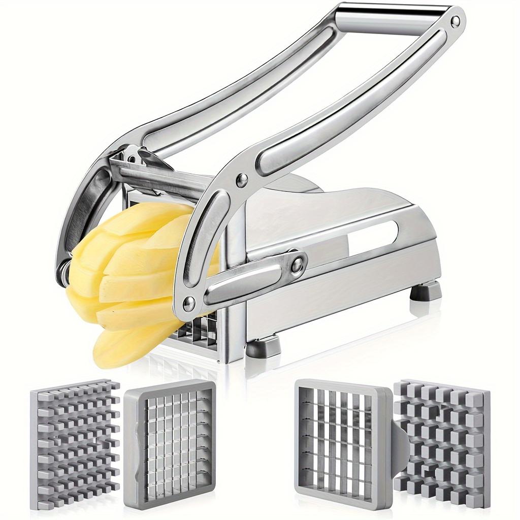 1pc stainless steel cutting machine vegetable cutting machine potato slicer french fry cutting machine, food chopper