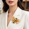 Multi Color Enamel Bee Brooch Glitter Delicate Decor Pin for Christmas Party Outfit Decoration Holiday Exchange Gifts