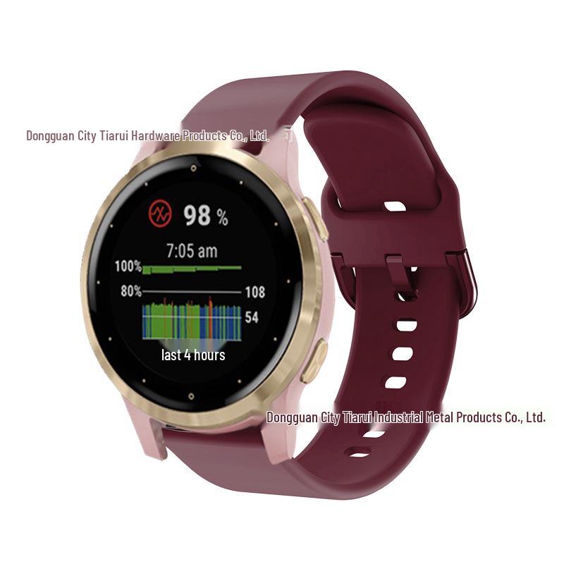 18mm Printed Silicone Strap for Xiaomi Watch & Garmin Vivo Move 3S/4S