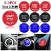 Car Engine Start Stop Switch Button Stickers for BMW X5 E53 E70 X6 E71 E72 X3 E83 X1 E84 E90 E60 E92 E93 E81 E87 Accessories