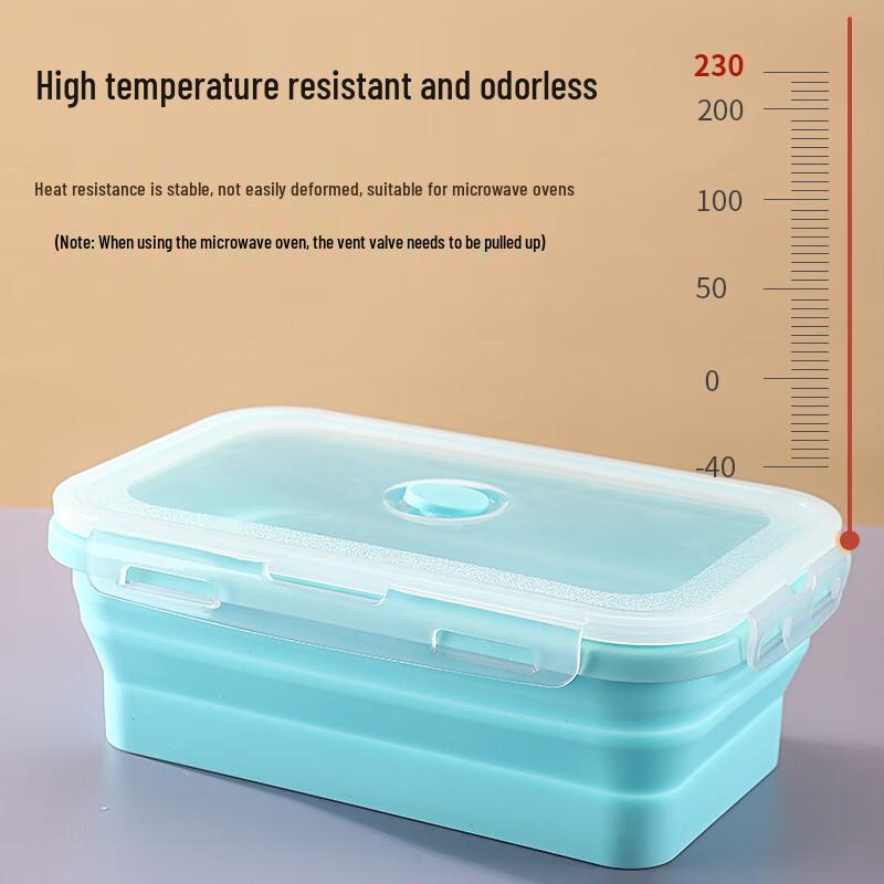 Collapsible Silicone Food Storage Container Set - 4 Piece