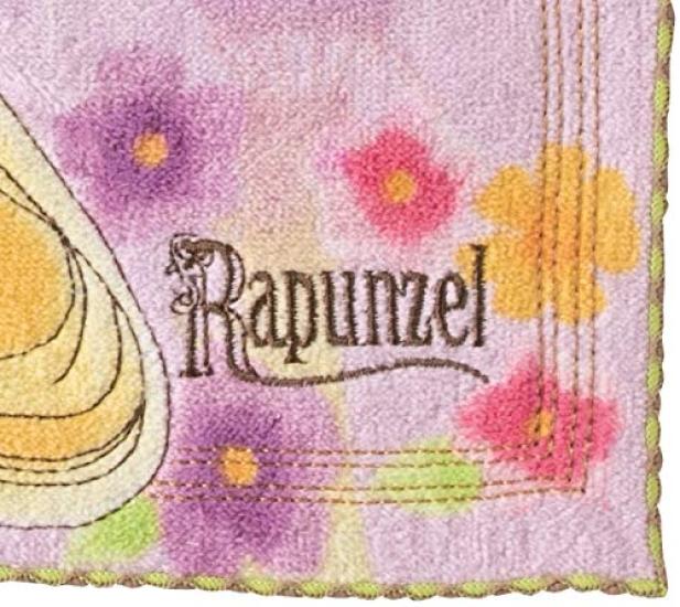 Marushin Hand Disney Tangled Mini Watercolor Rapunzel Full Product 2005083900 Towel, Towel, 25x25cm, Cotton, Embroidery, Number