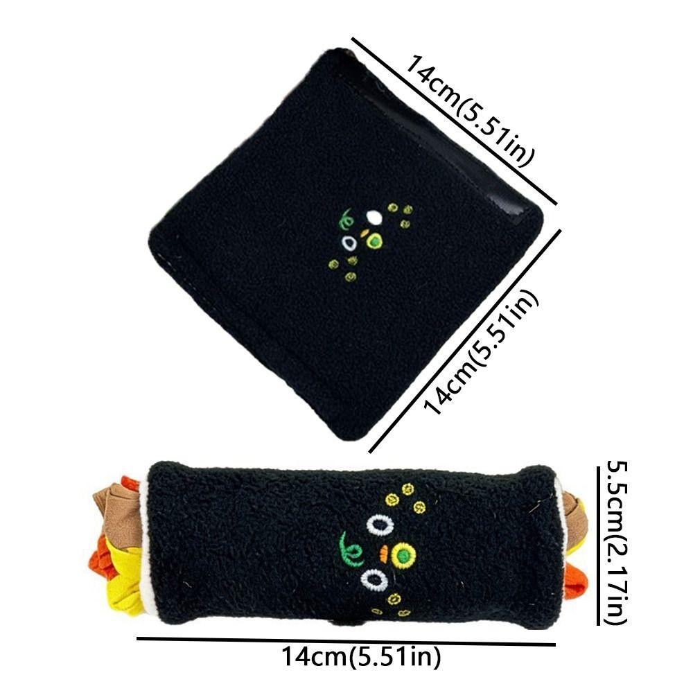 Seaweed Rice Rolls Hidden Food Dog Toy Plush Bite Resistant Dog Squeak Toy Food Leakage Puzzle Feeder Toy Teeth Grinding Bite