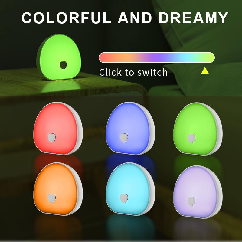 New White Noise Night Light 7 Color Ambient Light Effects 10 Soothing White Noise Sounds Suitable For Bedroom Night Light