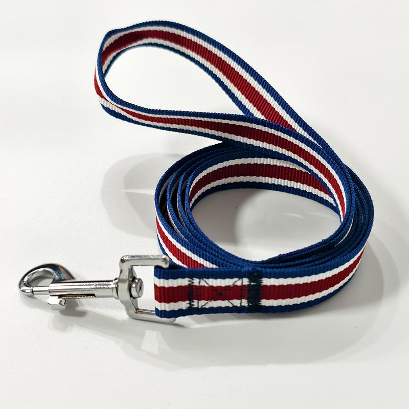 Pet polyester leash network yarn dog leash Golden Retriever Labrador medium and large dog out walking dog leash