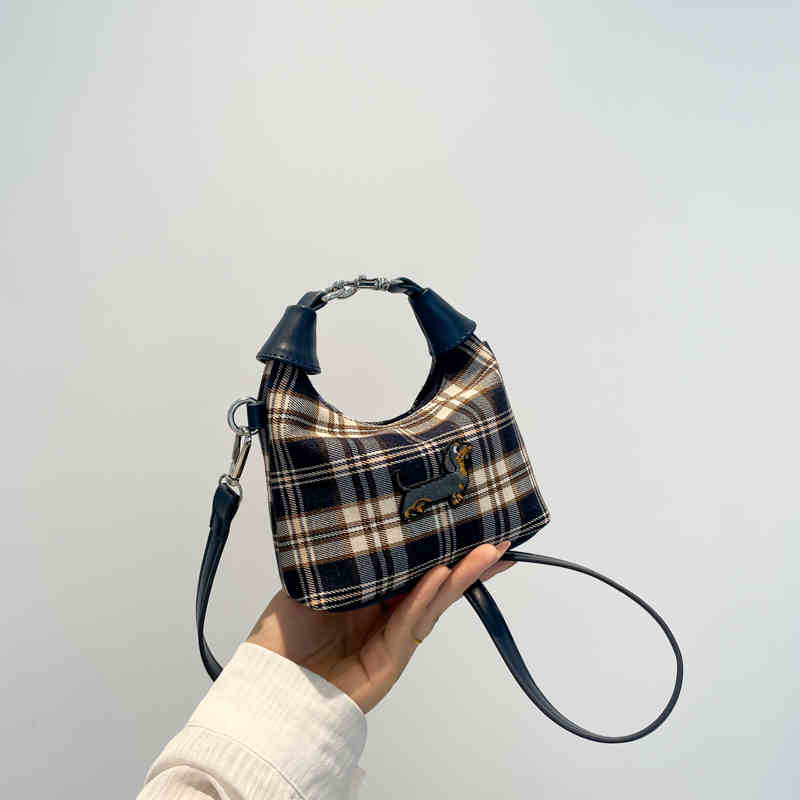 

Осенняя мода клетчатая женская сумка из холста, модный ремень из искусственной кожи, мини-сумки через плечо, милый женский кошелек для монет в виде помады