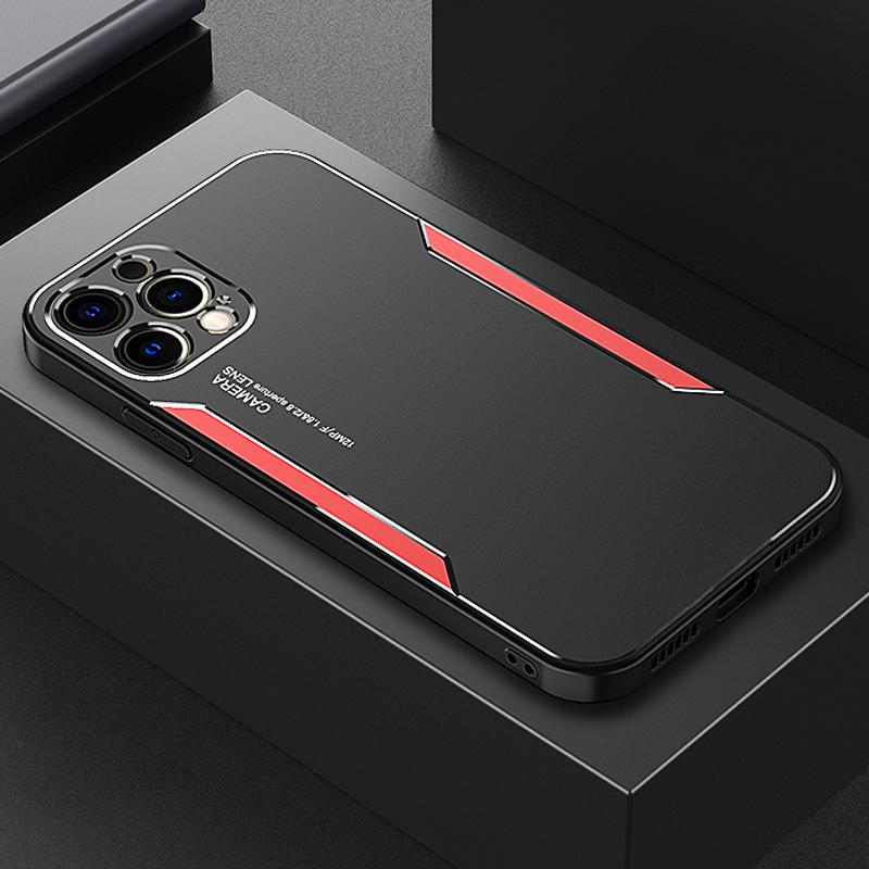 

Роскошный алюминиевый металлический матовый чехол для Iphone 11 12 13 Pro Max Mini X Xs Xr 7 8 Plus Se 2022 противоударный силиконовый бампер жесткий чехол