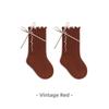 Seamless Toe Ruffle Bow Socks Cotton Material Baby Girls Socks Cotton Mid Calf Socks  Spring Season