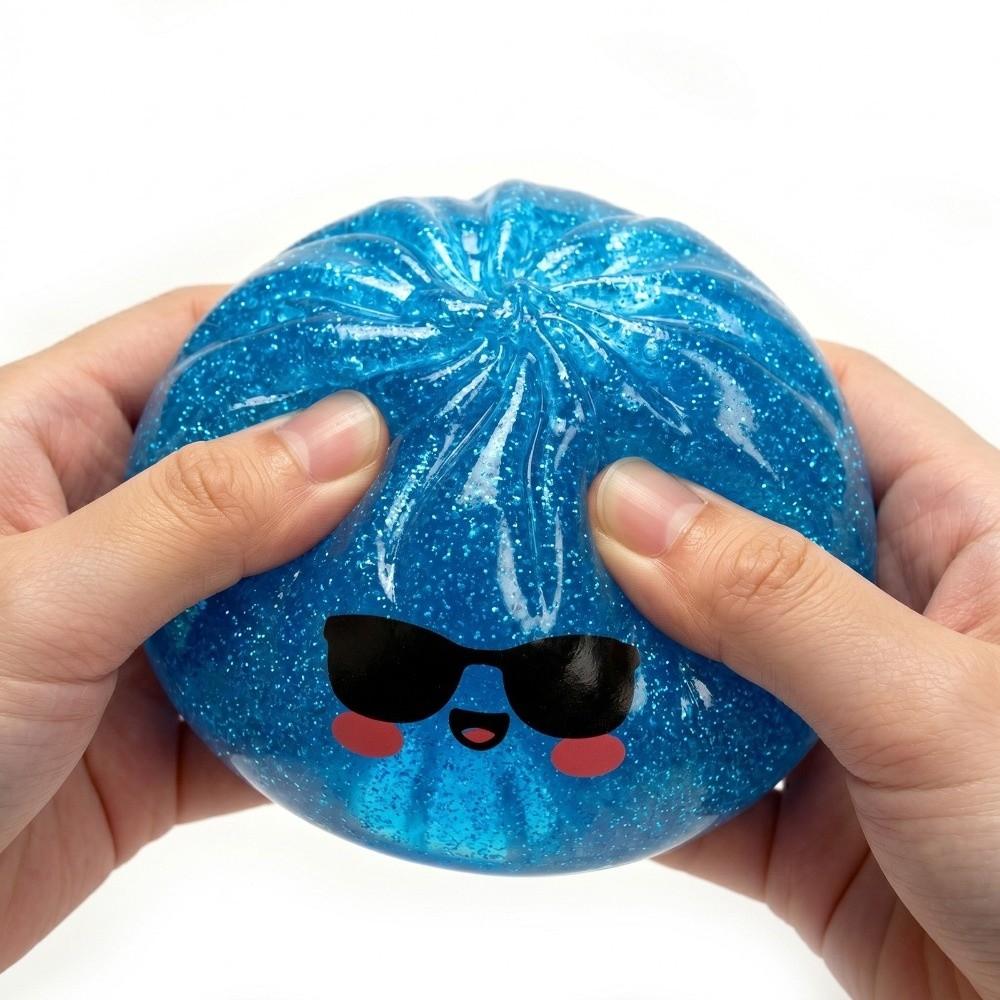 Soft Shark Dumplings Squishy Toy Glitter Stress Relief Sensory Ball Squishy Toy Relaxation Tool
