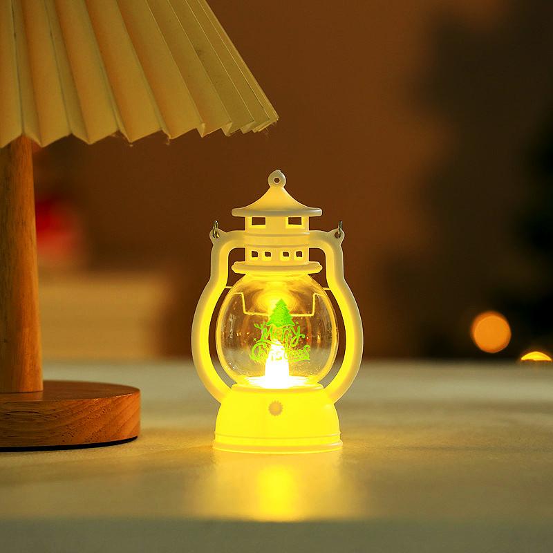 

Рождественский светодиодный светильник, портативный масляный светильник, ночник, конный светильник, рождественские детские небольшие подарки, подарочное украшение Snowman