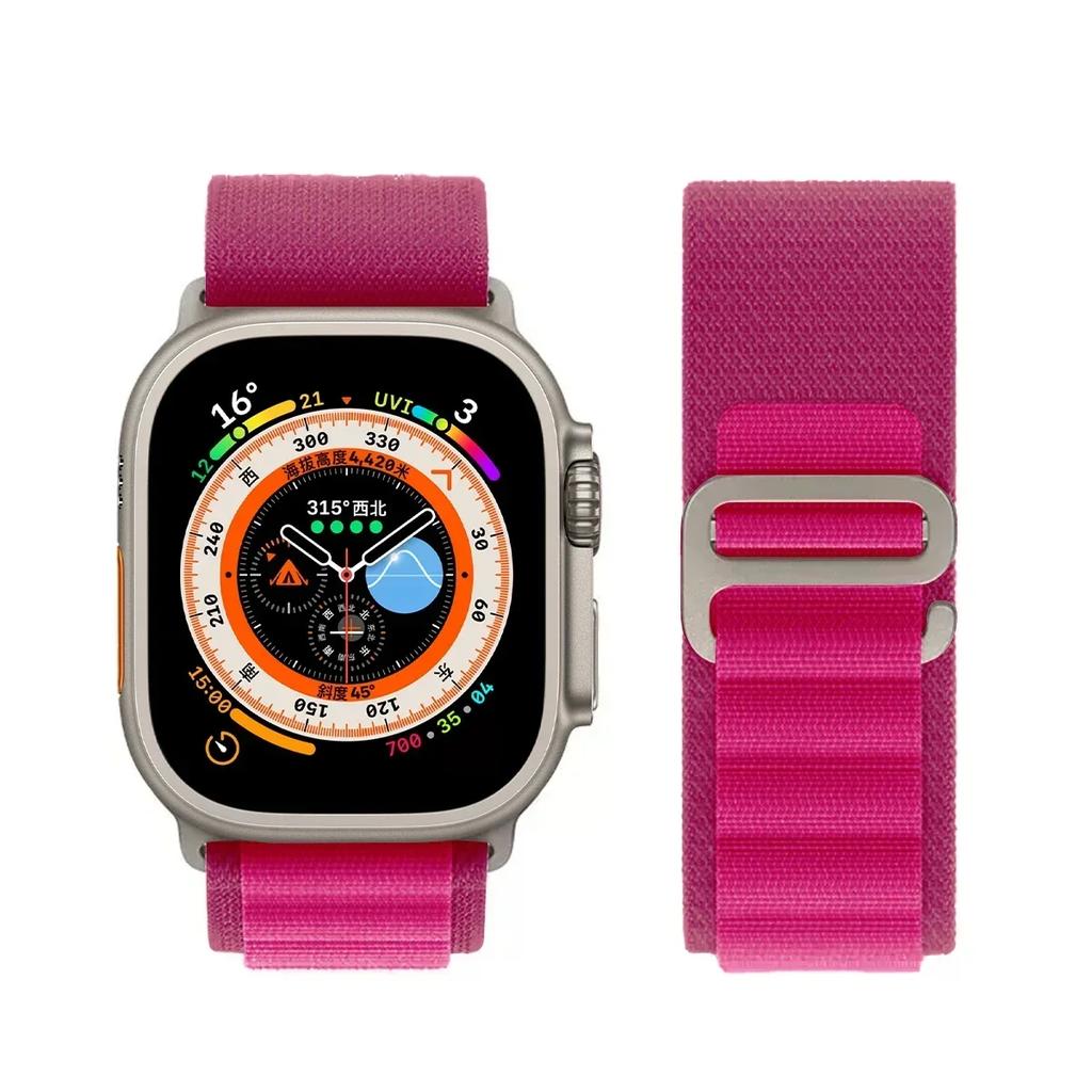 Alpine Loop Band for Apple Watch Strap 49mm 44mm 40mm 45mm 41mm 42mm 38mm Bracelet iWatch Ultra Series 7 6 5 3 Se 8 9 CorreaBelt