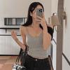 Korean Slimming Lace Trim Solid Color Camisole