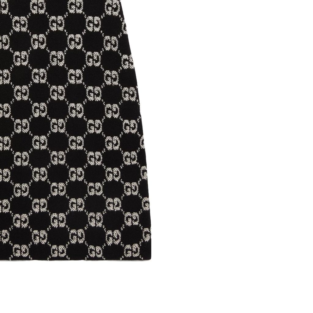 GUCCI Gg Jacquard A-Line Knit Skirt 713301-XKCNA-2668