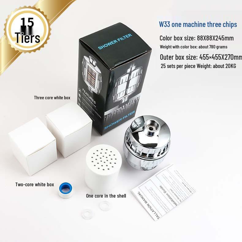 10-20 Layer Shower Head Water Purifier & Filter for Chlorine Removal