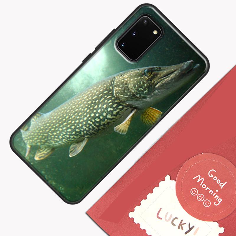 Pike Fish Fishing Bait Phone Case For Samsung Galaxy S24 S26 Ultra S20 S21 S22 S23 S25 Plus S10 S25 FE Cover Shell