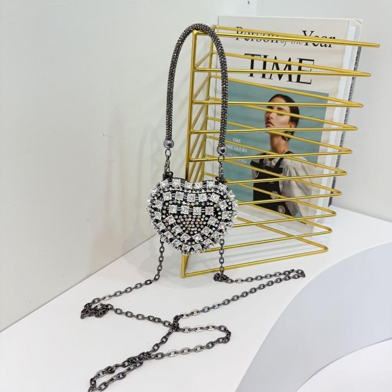

New fashionable mini bag fringed diamond-encrusted children s bag love chain dinner messenger women s bag