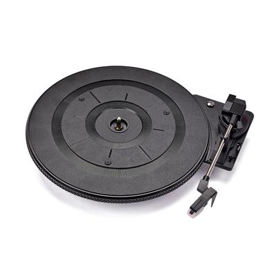 28cm Black Phonograph Turntable 35.5 X 28 X 1 Cm for Vintage Vinyl LP Record Player