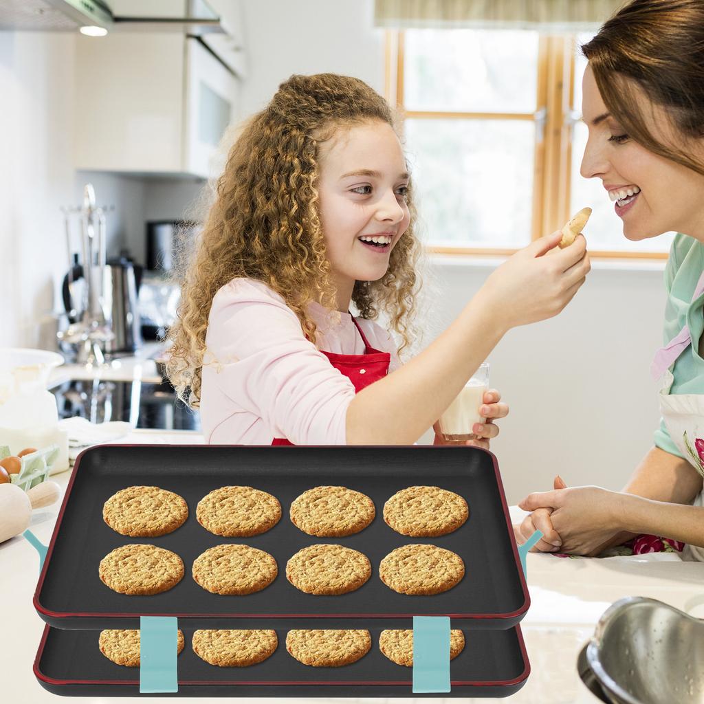 16Pcs Tray Stackers - Space-Saving Baking Sheet Stackers - Multipurpose Baking Sheet Rack, Tray Stackers for Cookie Sheets