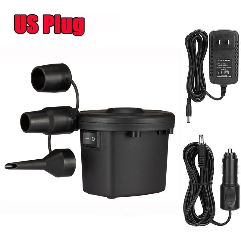 Tragbare Aufblasbare Pumpe Elektrische Luftpumpe Luftmatratze Boot Auto Auto Luft Aufblasbare Pumpe Für Auto Heimgebrauch EU/US Stecker