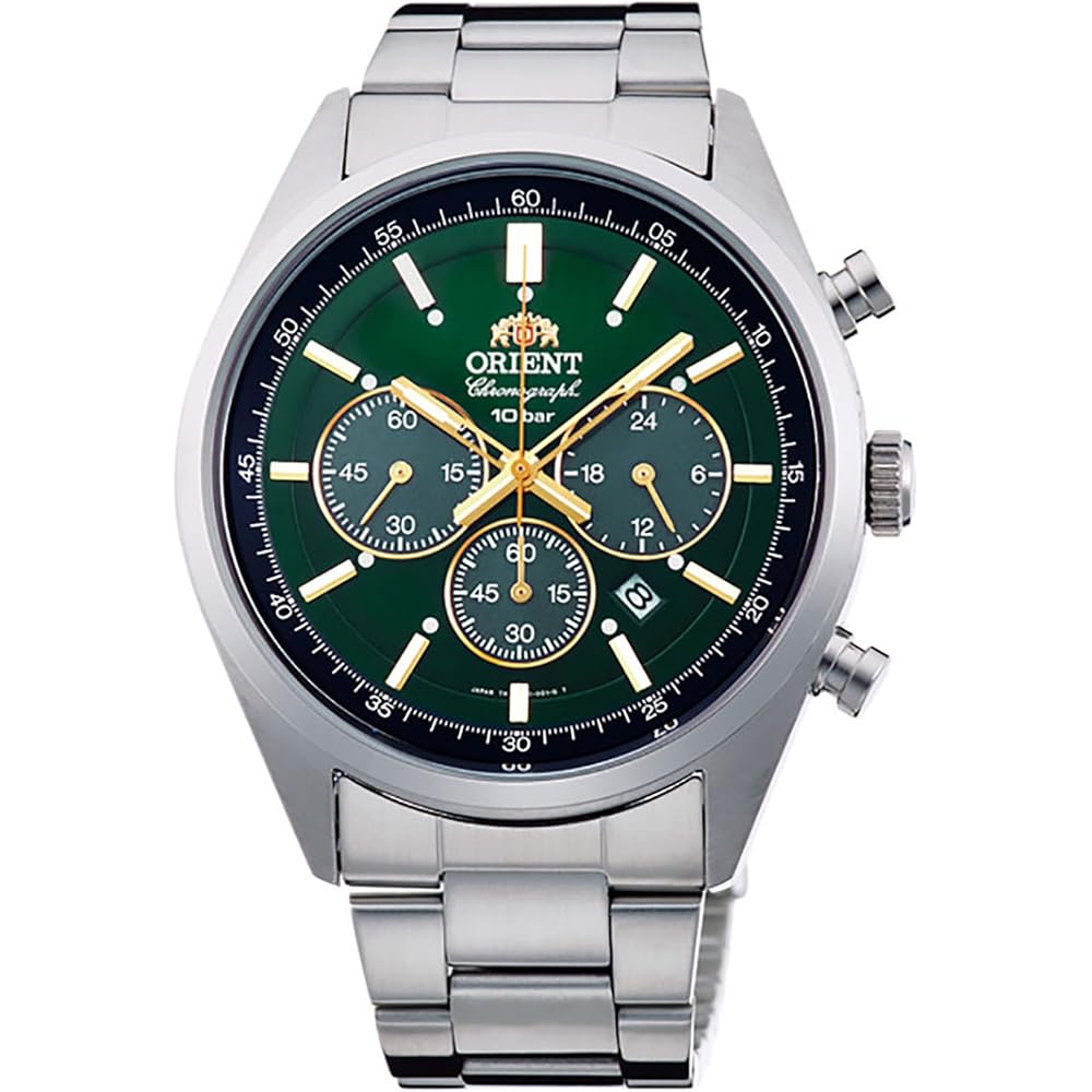 Orient NEO70 s Solar Panda Men s Watch Brilliant Green Japan Made with Manufacturer Warranty WV0031TX