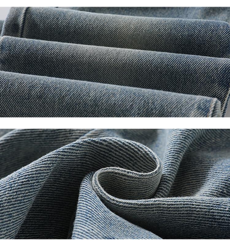 2025 Girls' Korean-Style Cat Denim Jeans - Fashionable Spring & Autumn Wear