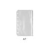 Transparent A5/A6/A7 Loose Leaf Page Pocket for Bill Bank Credit Cards Storage Notebook Decor Stickers Memo Pad Pocket