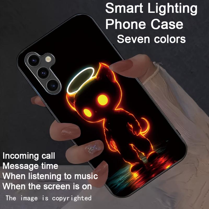 Φωτεινή Πολύχρωμη Φωτεινή Θήκη Κινητού Για Xiaomi POCO X3 X4 X5 X6 X7 X7 Pro F6 F6 Pro F7 F5 F4 14T 13T Note 14 13 Pro 5G LED Funda