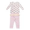 Lilly & Sid Baby Girls Rainbow Ruffles Top And Leggings Set