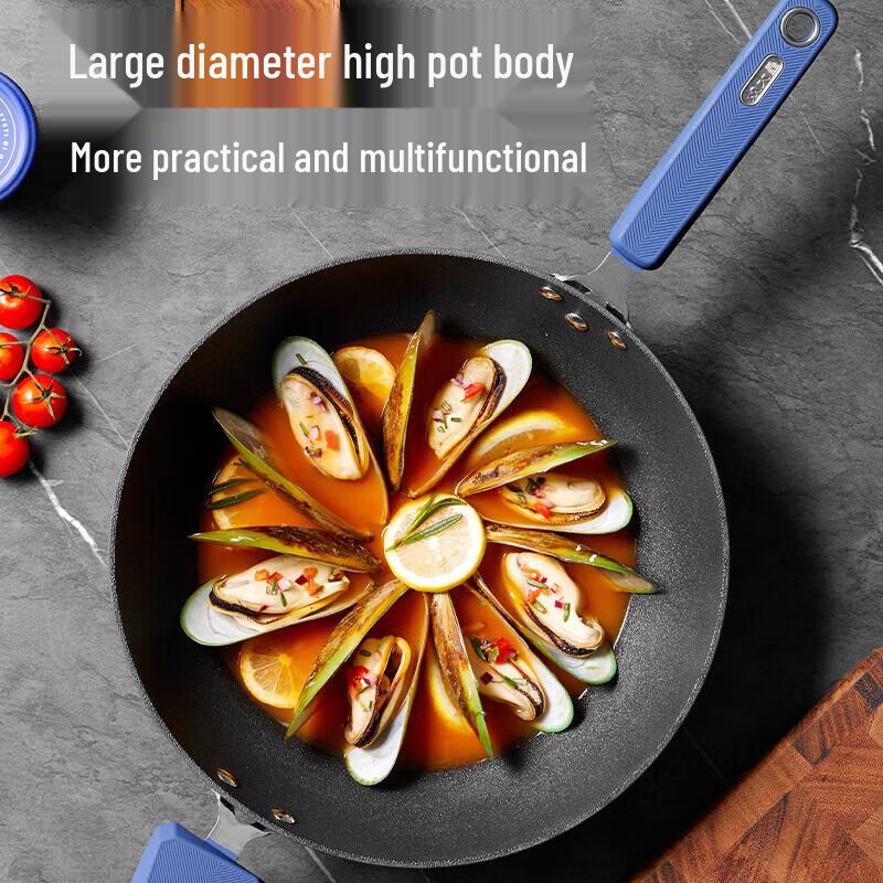 COOKER KING 34cm Non-stick Flat Bottom Wok