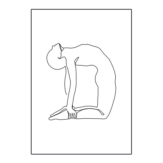 

Абстрактный Одной Линией Йога Простой Рисунок Принты Постер Холст Живопись Современные Картины для Стен Гостиная Спальня Домашнее Украшение 21x30cm No Framed